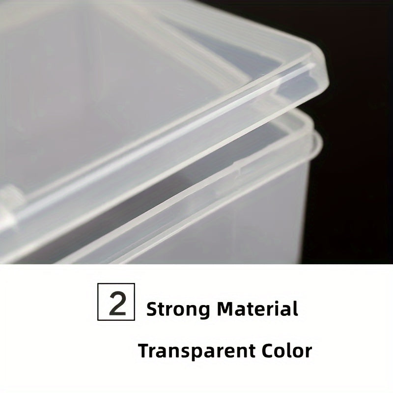Plastic Nail Art Tool Storage Box, Small Rectangular Case