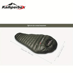 Double Layer Down Sleeping Bag for Winter Camping
