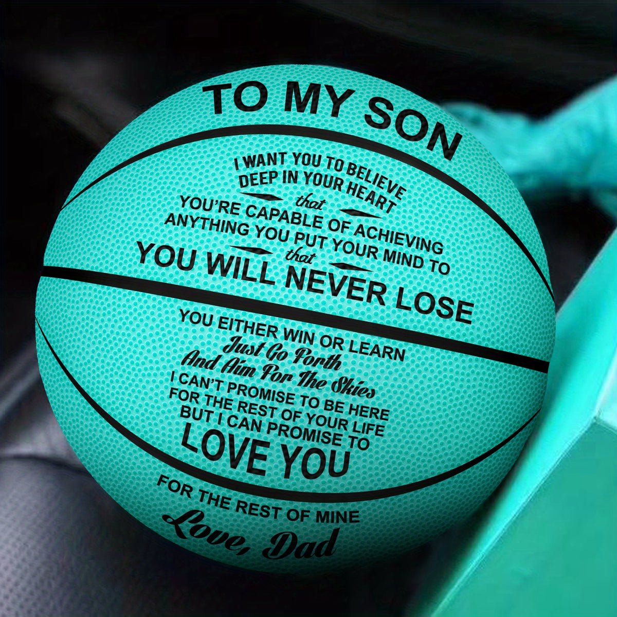 Engraved Basketball Graduation Christmas Gift For Son