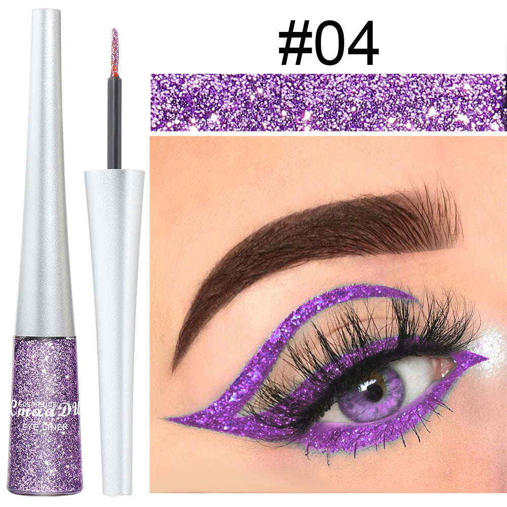 Waterproof Glitter Metallic Liquid Eyeliner Pencil Long Lasting Eye Makeup