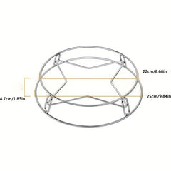 Double Layer Stainless Steel Pot Rack Heat Insulation Kitchen Organizer