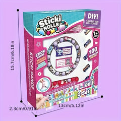 Sticker Bracelet with 100 Mini Stickers Mystery Reveal Roll