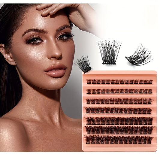 7 Rows C Curl Cluster Eyelashes Wispy Cross Lash Extensions