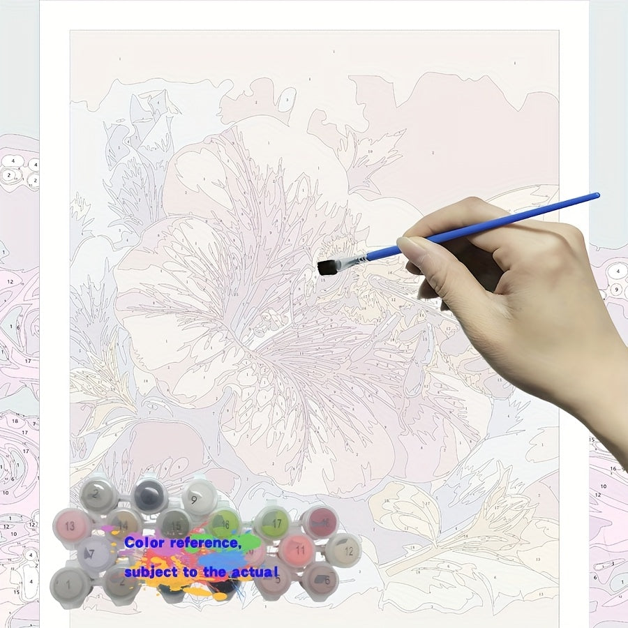 Beginner DIY Painting Kit Flowers & Bees Hand Painted by Numbers