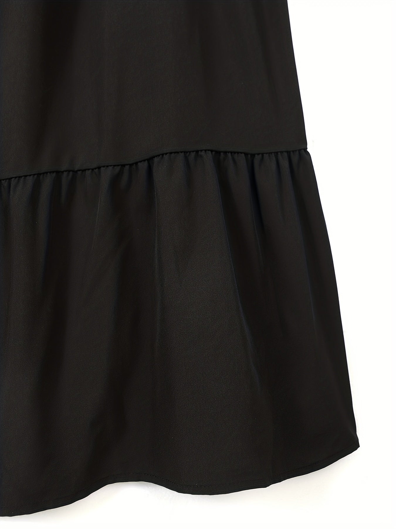 Women's Plus Solid Elastic High Rise Wide Leg Trousers