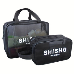 Travel Mesh Cosmetic Bag Toiletry Makeup Pouch Portable Storage Bag