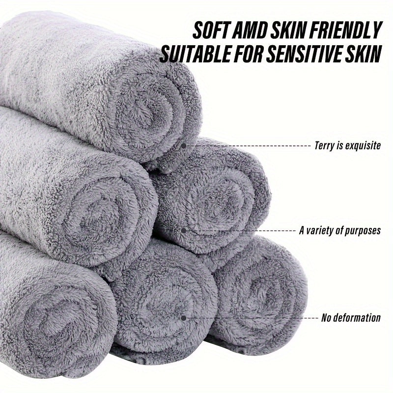 5pcs Absorbent Towel Set for Hair Drying Sports Travel