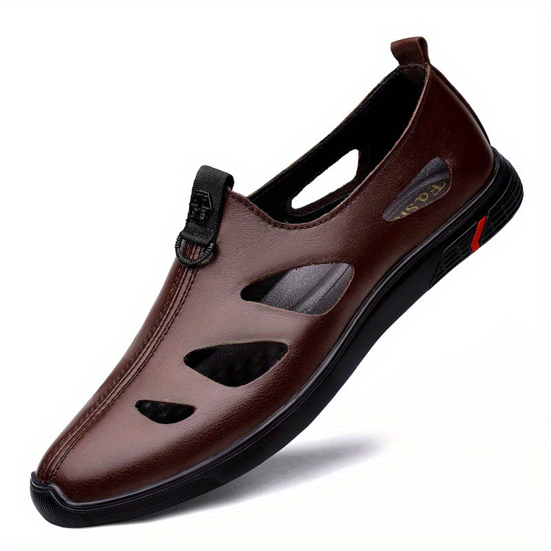 Men's Hollow Out Loafer Shoes Lightweight Sandals