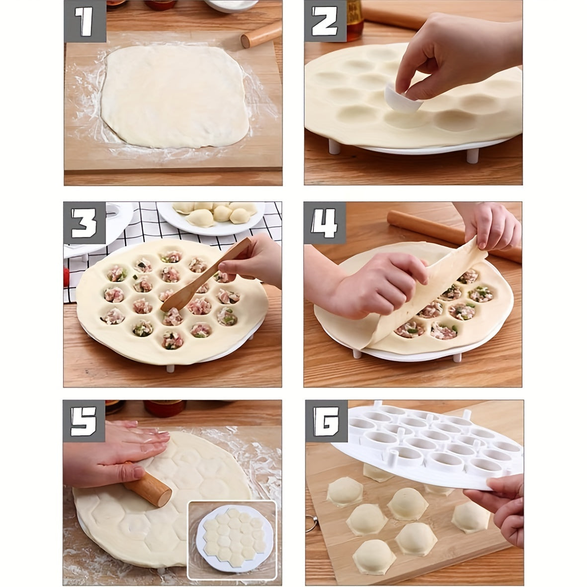Plastic Dumpling Mold Modern Dumpling Maker Press Kitchen Pastry Tools