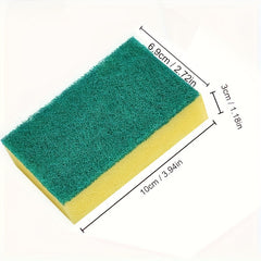 Polyester Cleaning Sponge for Kitchen Daily Use - Pack of 30pcs