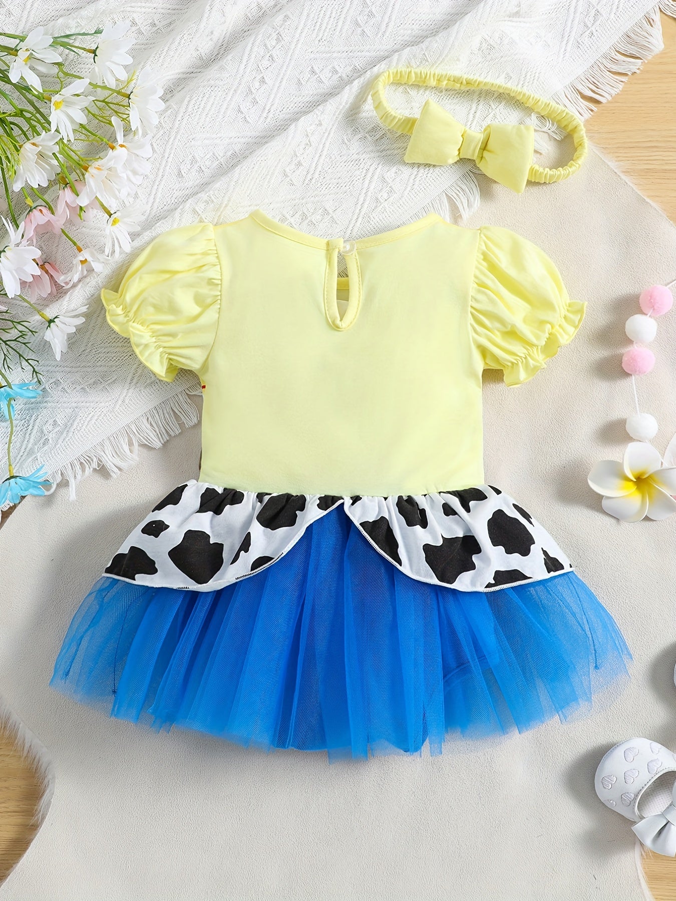 2pcs Baby Girls Princess Dress with Headband