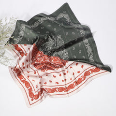 Men's Cashew Pattern Square Scarf Ethnic Style Scarf