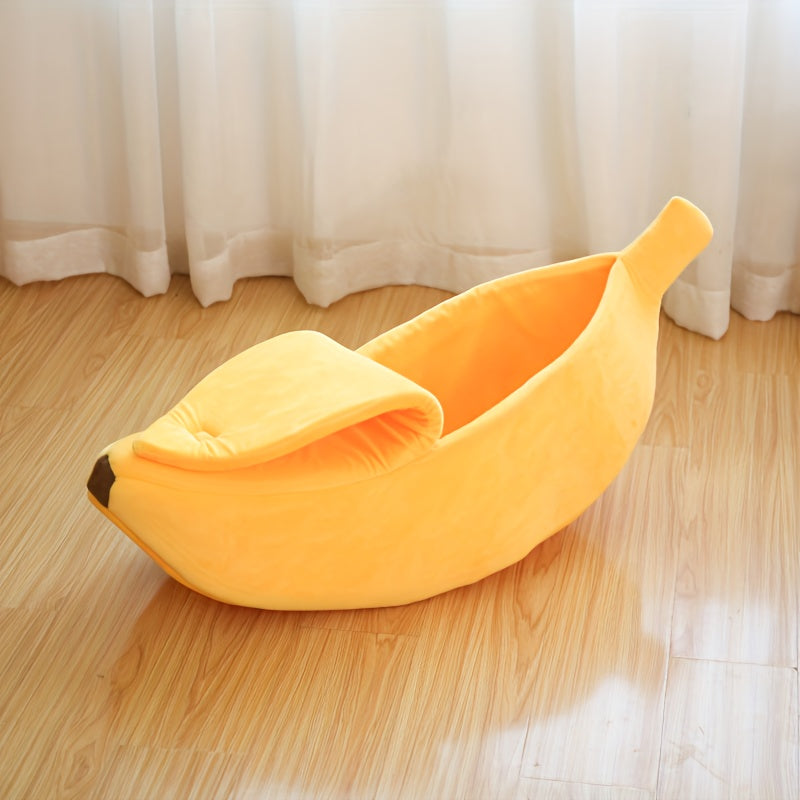 Cozy Banana Cat Bed Snuggly Cave For Your Furry