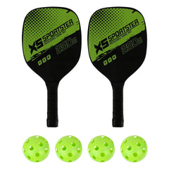 Portable Pickleball Starter Set with Paddles & Balls for Training