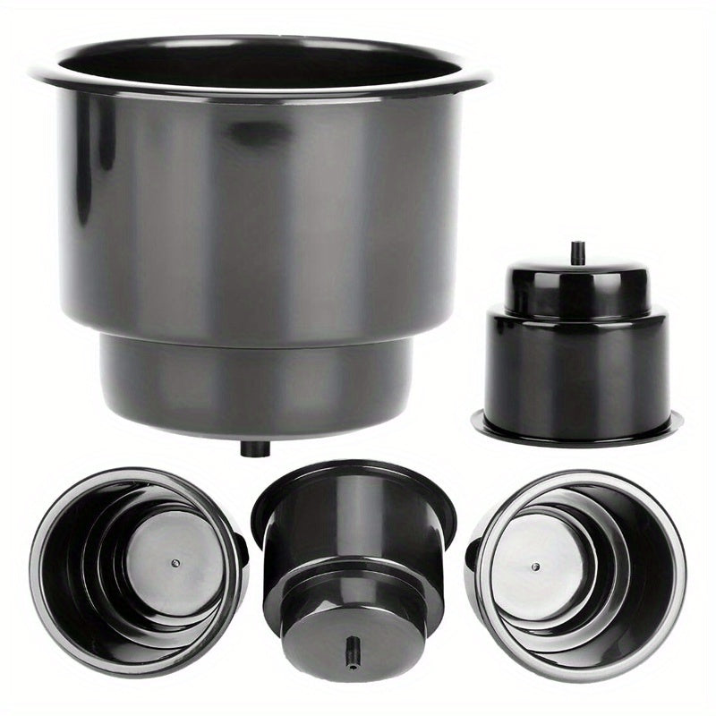 Drop In Cup Holder with Drain for Boat Car Marine RV