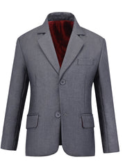 Boys Blazer Slim Suit Coat Formal One Button Jacket
