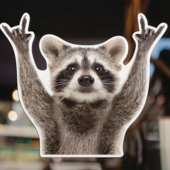 Funny Raccoon Car Decal 5.5 Inches Sticker