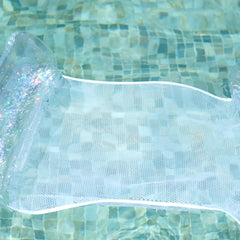 Transparent PVC Mesh Lounge Chair Foldable Inflatable Backrest