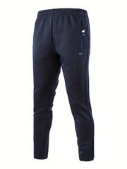 Men's Zip Jacket & Stretch Pants Set for Outdoors & Comfort