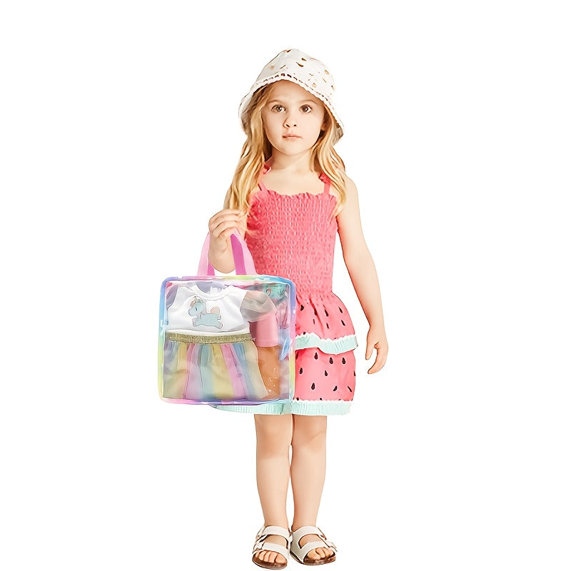 Doll Accessories Party Game Set Glasses Pacifier Rainbow Storage Bag