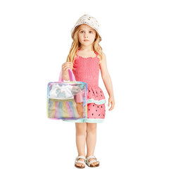 Doll Accessories Party Game Set Glasses Pacifier Rainbow Storage Bag