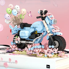 Retro Motorcycle Building Blocks Set - Compliant 6