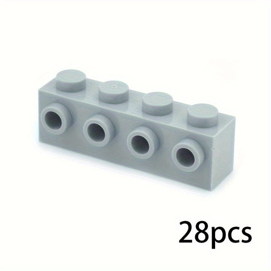 28pcs MOC 1x4 Thick Brick Building Blocks ABS Resin 30414 Compatible