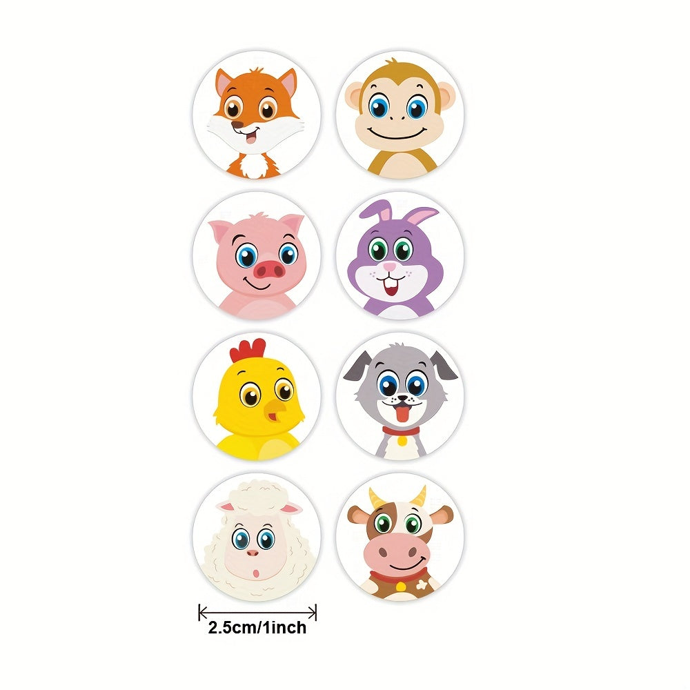 500 Cartoon Stickers for Kids, Schools, Rewards