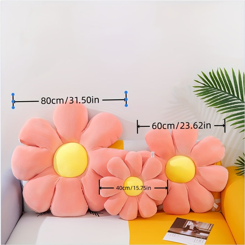 Soft Flower Pattern Pillow Cushion for Home Decor