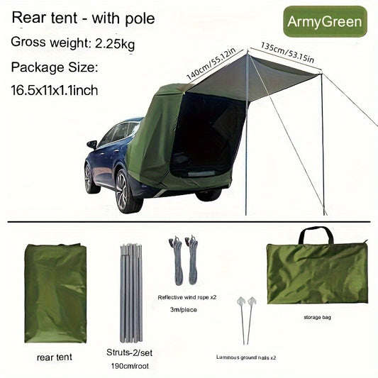 Car Rear Camping Tent UV Protection Rainproof Canopy
