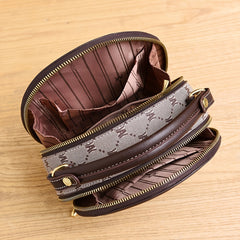 Stylish Vintage Pattern Handbag Faux Leather Shoulder Bag
