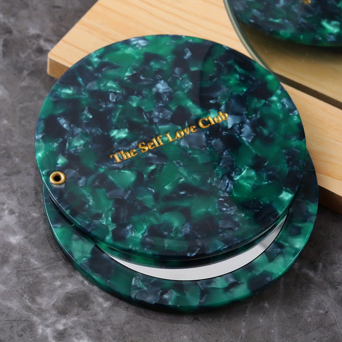 Heart Shape Mini Hand Mirror for Purse