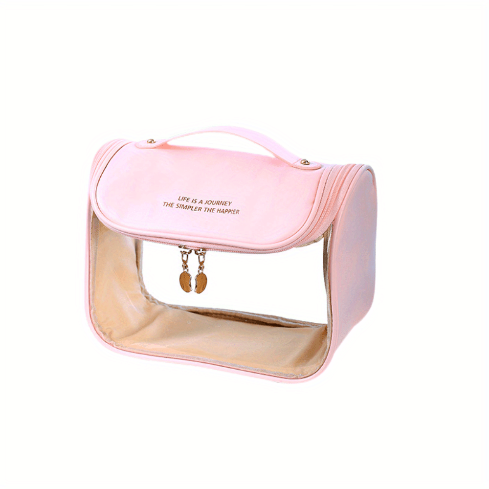 Waterproof Hanging Cosmetic Bag Transparent Travel Storage Bag with Hook