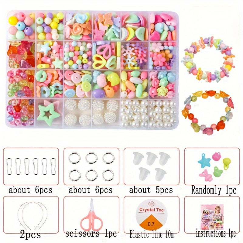 24pcs Unicorn DIY Bead Bracelets Making Kit for Kids