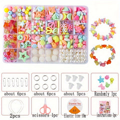 24pcs Unicorn DIY Bead Bracelets Making Kit for Kids