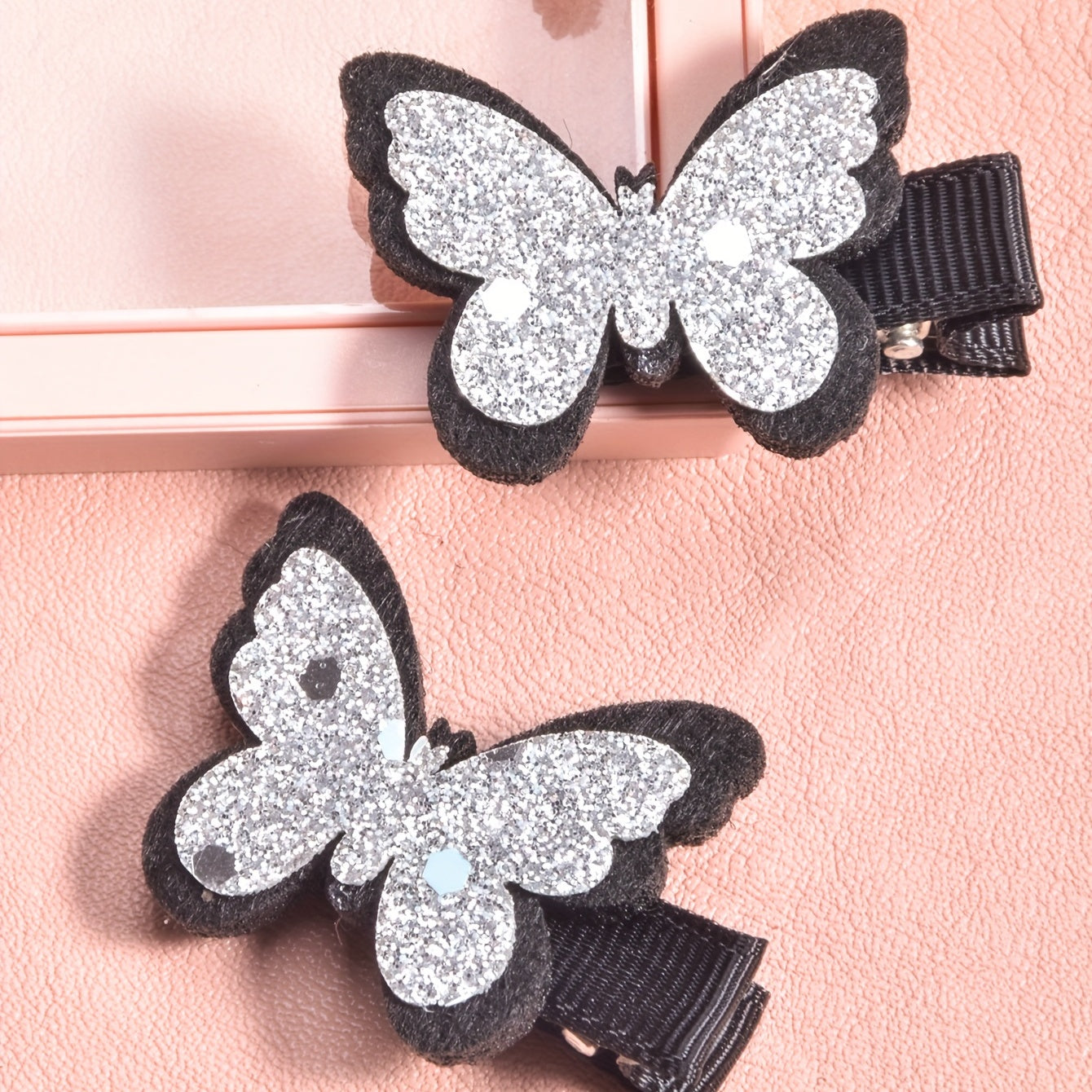 2pcs Butterfly Hair Clips Decorative Hair Accessories Gift For Girls