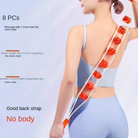 Roller Type Back Strap Massage Device
