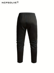 Men's Athletic Suit Stretchy Pants & Zip Up Jacket Stand Collar