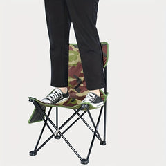 Outdoor Chair with Insulated Storage Bag and Backrest