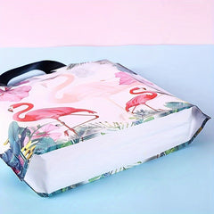 10pcs Flamingo Christmas Gift Bag Hand Packaging Bag Commercial