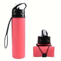 600ml Foldable Silicone Water Cup for Outdoor Sports