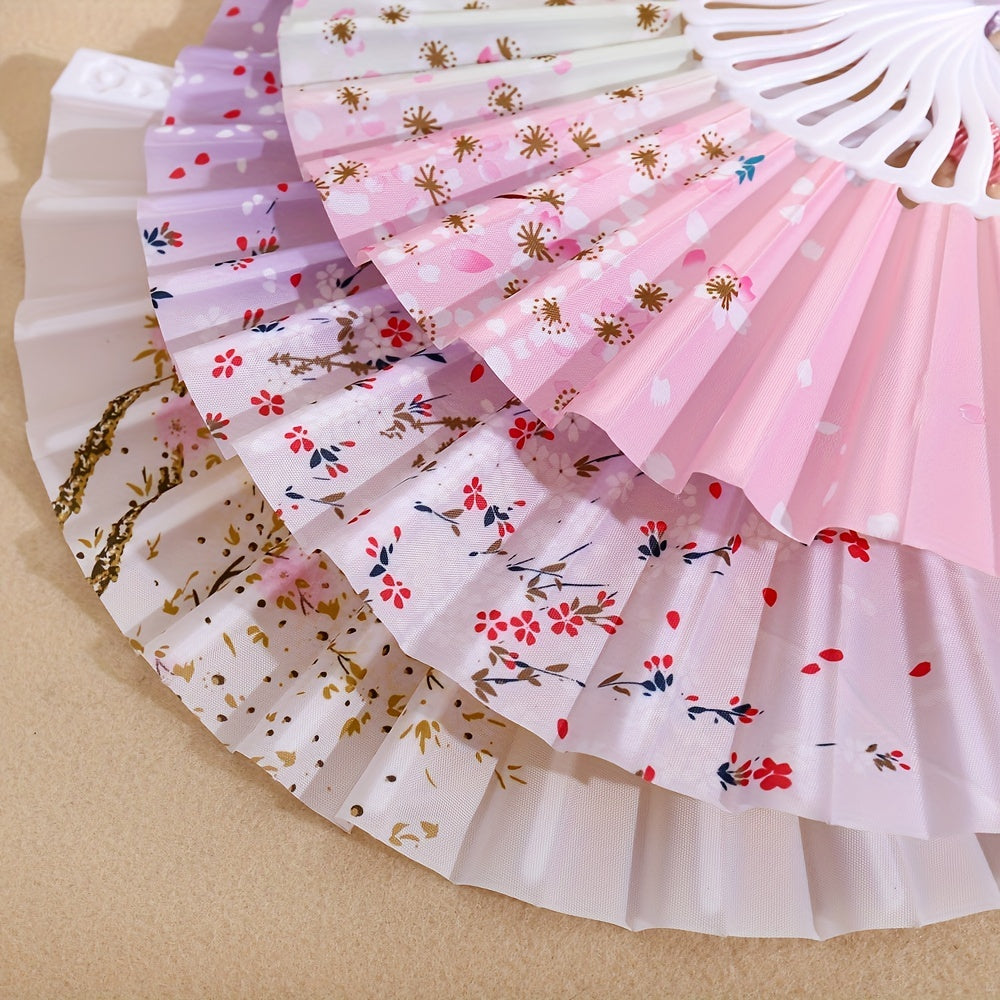 Chinese Style Women's Fan Summer Portable Folding Fan Vintage Costume Dance Fan