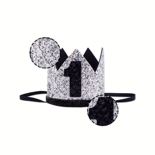 1st Birthday Silver Hat Kids Party Decorations