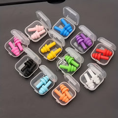 10 Pairs Silicone Christmas Tree Shaped Swimming Ear Plugs