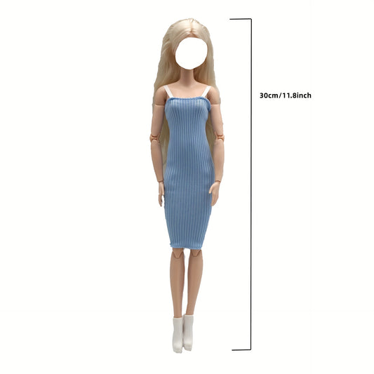 Doll Costume Party Dress 1/6 Doll Accessories Girl Gift No Doll
