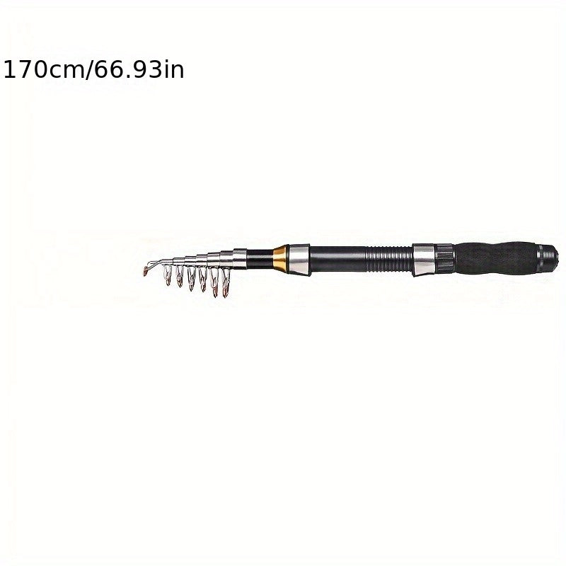 Compact Retractable Fishing Rod for Freshwater Saltwater Ice Fishing