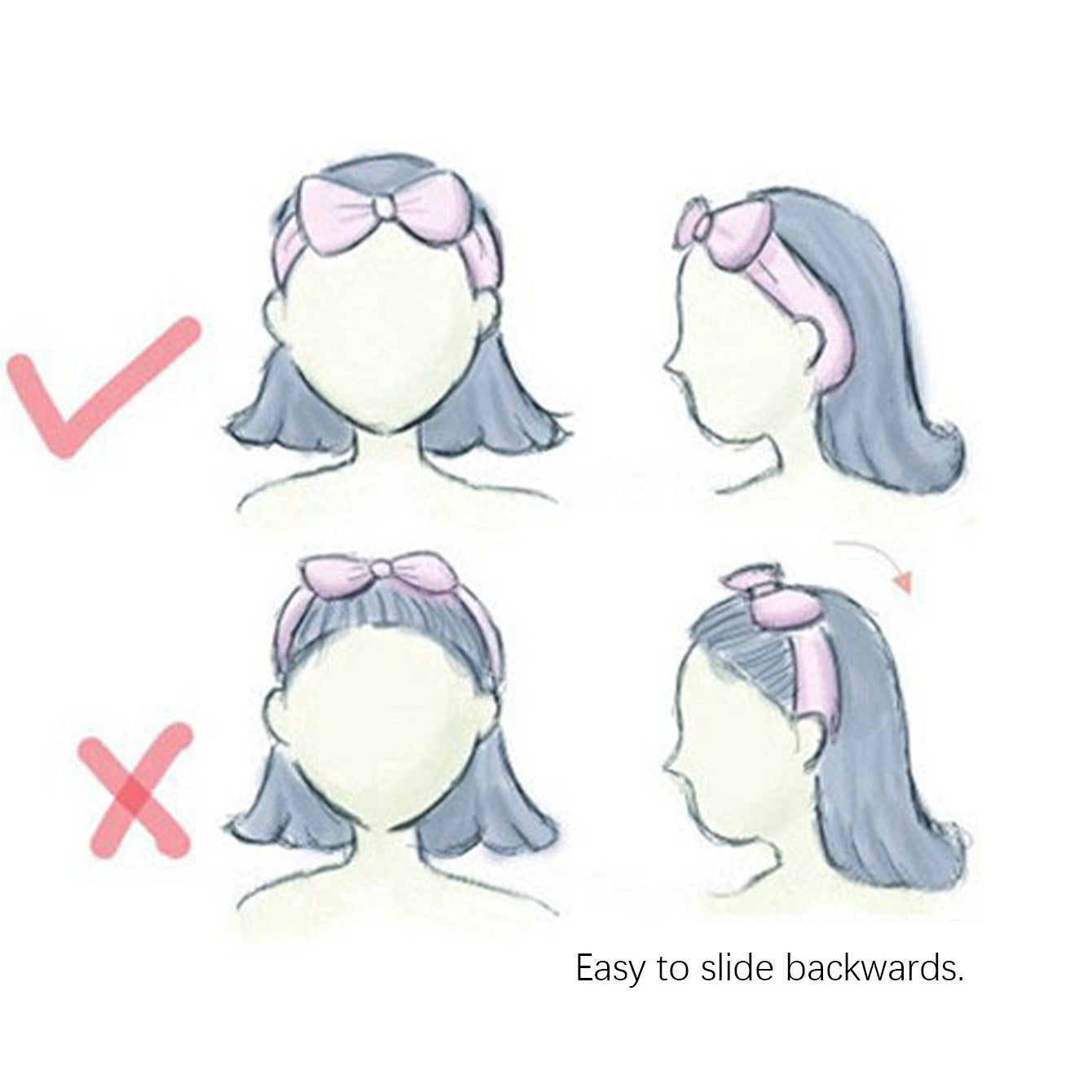 Soft Bow Hair Band Spa Headband for Women