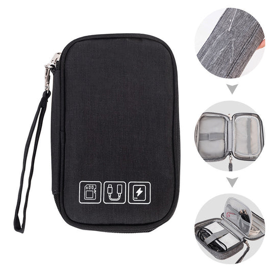 Portable Electronic Organizer Cable Bag Travel Case