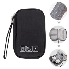 Portable Electronic Organizer Cable Bag Travel Case