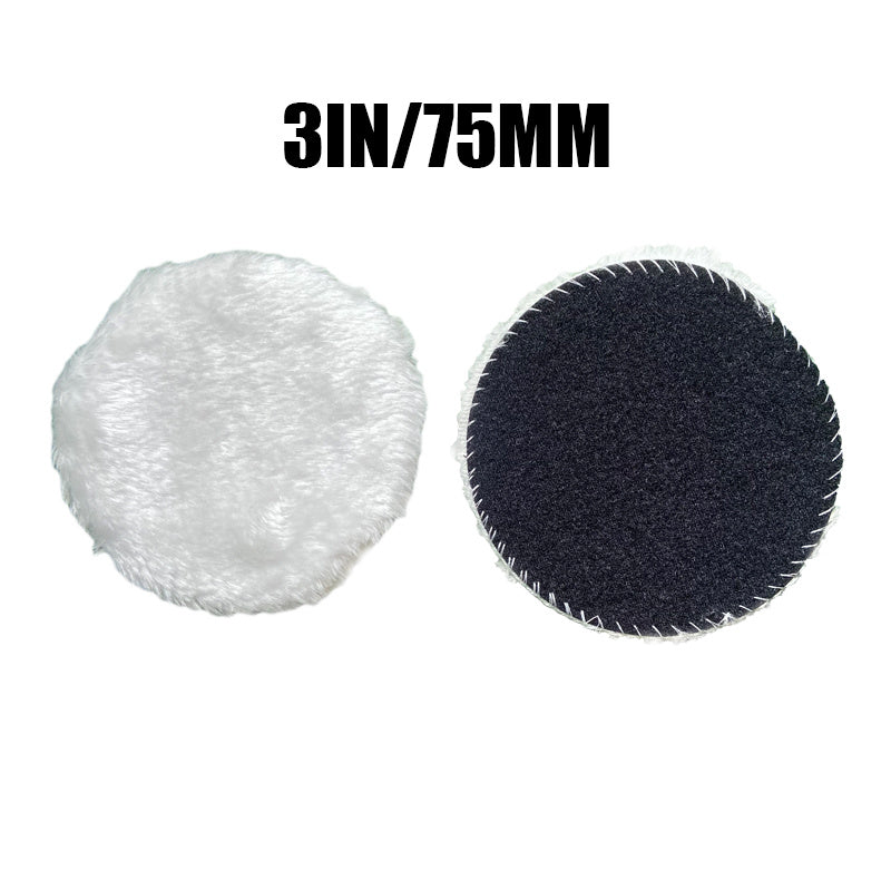 Wool Polishing Discs Set for Car Waxing & Buffing - 5 Sizes
